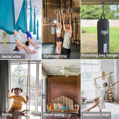 BeneLabel Heavy Bag Halterung, Boxsack Aufhänger, Heavy Bag Aufhänger, Boxsack Zubehör, Boxsack Halt