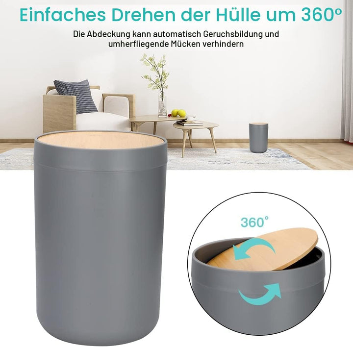 JOTOM 7 Stück Bambus Badezimmer Zubehör Badezimmer Zubehör Set Luxus Modern Bad Set Zahnbürstenhalte