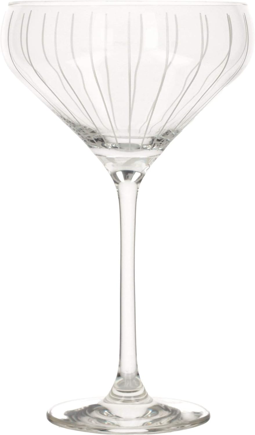 Mikasa Cheers Martinigläser, 290 ml, 4 Stück, Kristallglas, silber, 400 ml, Set of 4 Klassiker Silbe