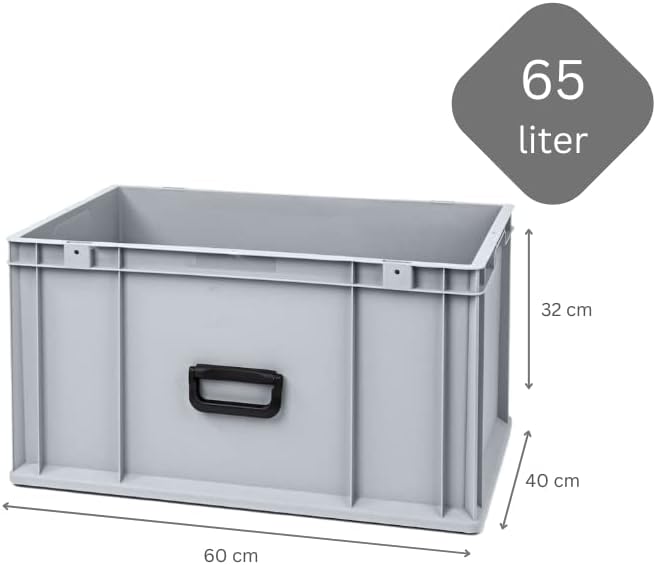 SuperSparSet 3x Eurobox NextGen Portable Uno | HxBxT 32x40x60cm | 65 Liter | Eurobehälter, Transport