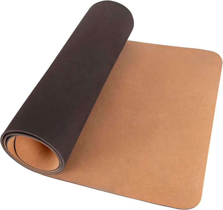Kork Yogamatte Mit Rutschfeste Oberfläche Natürliche Langlebig Korkstruktur Vielseitig Nutzbar Und P