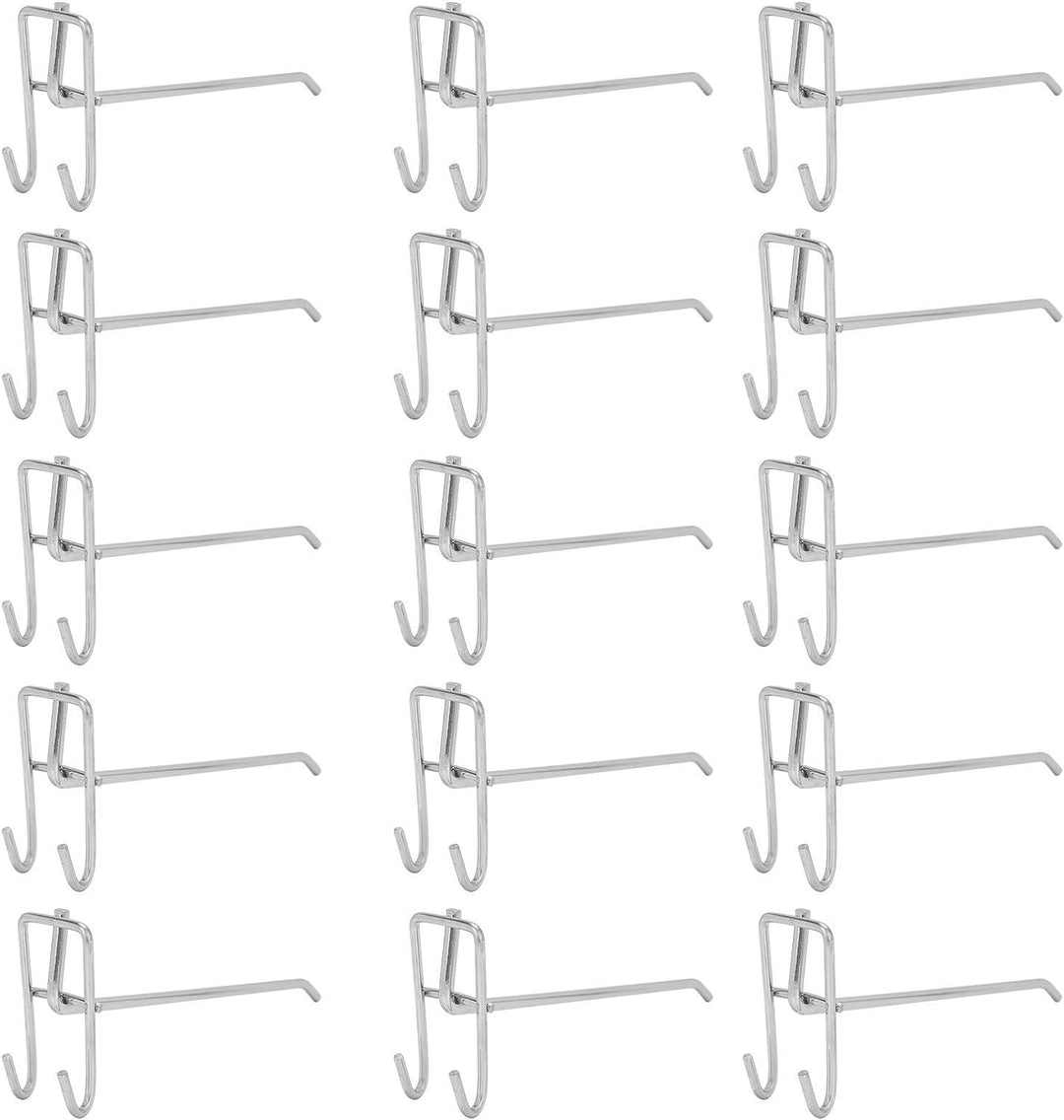 30 Stück Regalhaken, Schwerlast Supermarkt Haken Eisengitter Regal Haken Schmuck Display Regal Haken