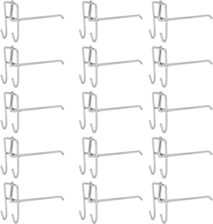 30 Stück Regalhaken, Schwerlast Supermarkt Haken Eisengitter Regal Haken Schmuck Display Regal Haken