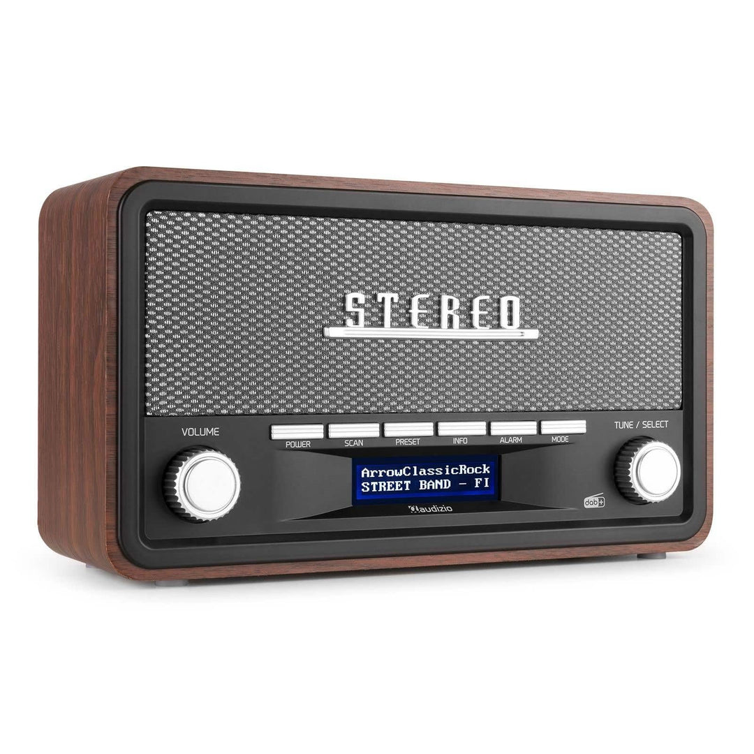 Audizio Foggia, Retro Radio, DAB Plus Radio, Bluetooth, Alarmfunktion, Radiowecker, Nostalgie Radio,