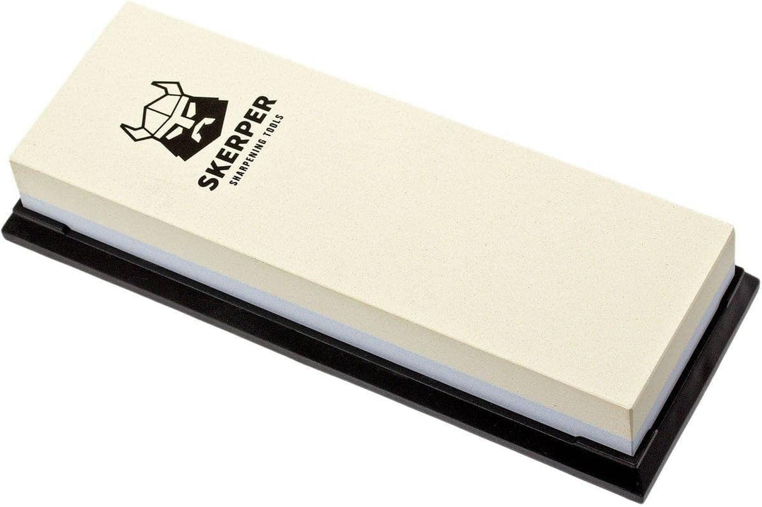 Skerper Basic SH002 Kombi-Wassersetein Körnung 1000/3000, zum Schärfen eines Küchen- oder Taschenmes