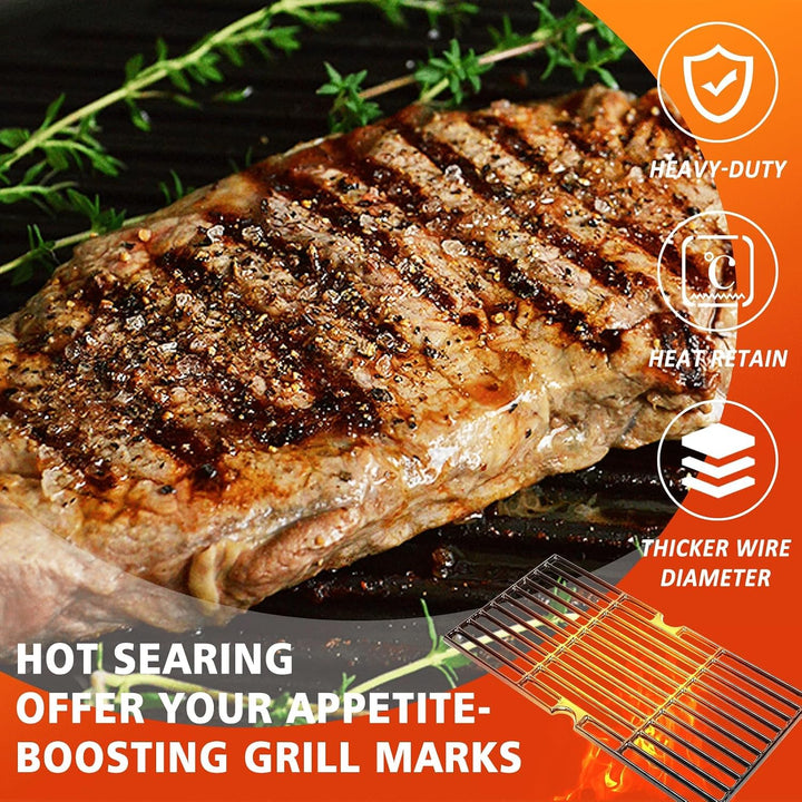 GFTIME Gusseisen Grillrost 43 x 63cm für Enders Boston Pro 3, Enders Monroe Pro 3, Charbroil, Barbec