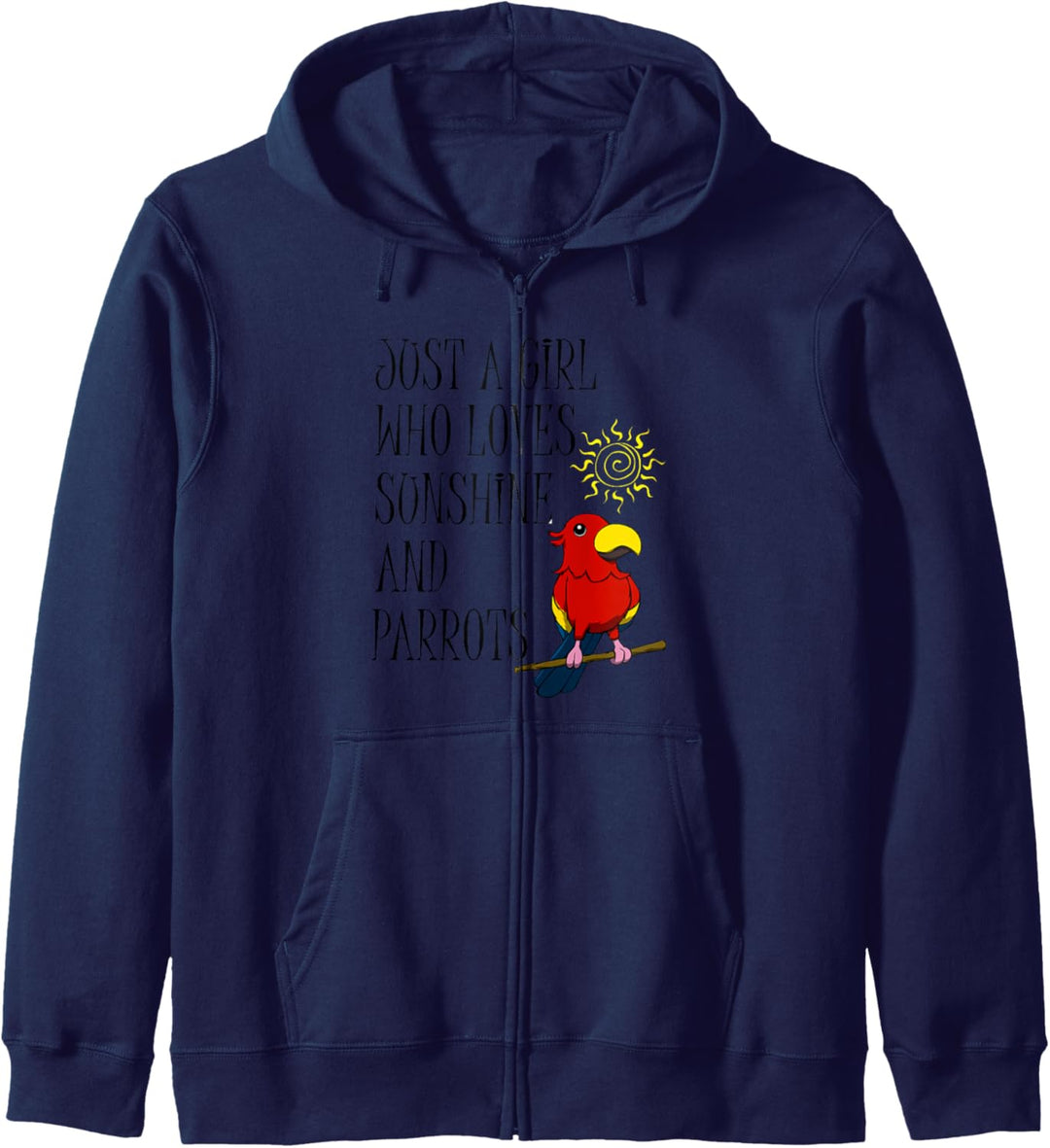 Sonnenschein und Papagei Haustier Sittich Kapuzenjacke