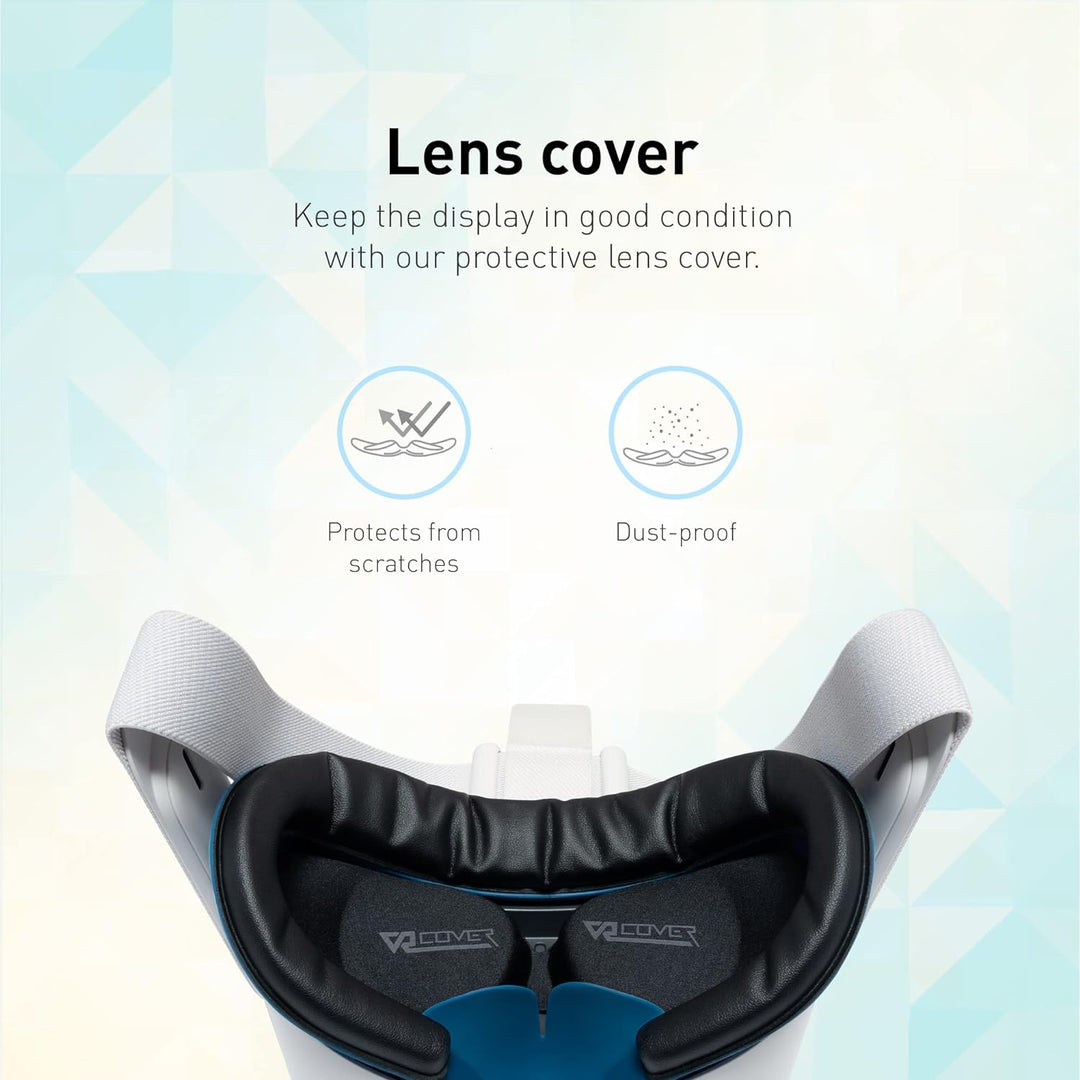 VR Cover Fitness Facial Interface Bracket & Foam Comfort Replacement with Lens Protector Cover for O