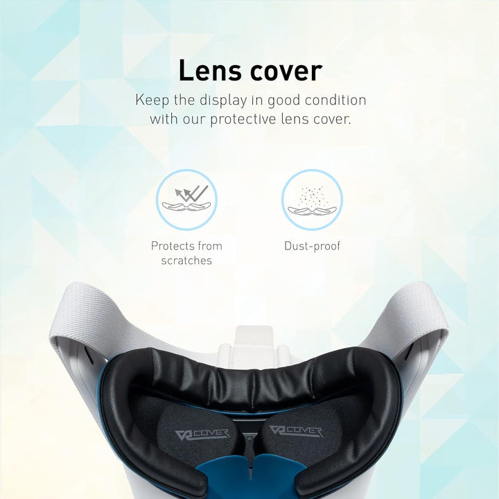 VR Cover Fitness Facial Interface Bracket & Foam Comfort Replacement with Lens Protector Cover for O