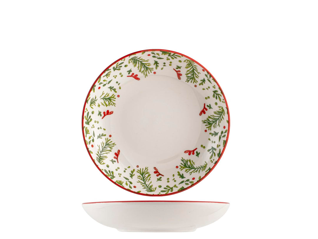 H&H set 6 piatti fondi natalizi Berry cm 20 Gerichte, Gerichte