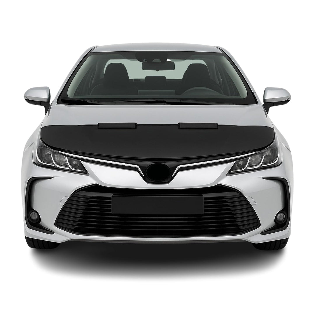 OMAC Haubenbra Steinschlagschutz Bonnet Bra kompatibel mit Toyota Corolla Limo 2019-2025 Schwarz Hal