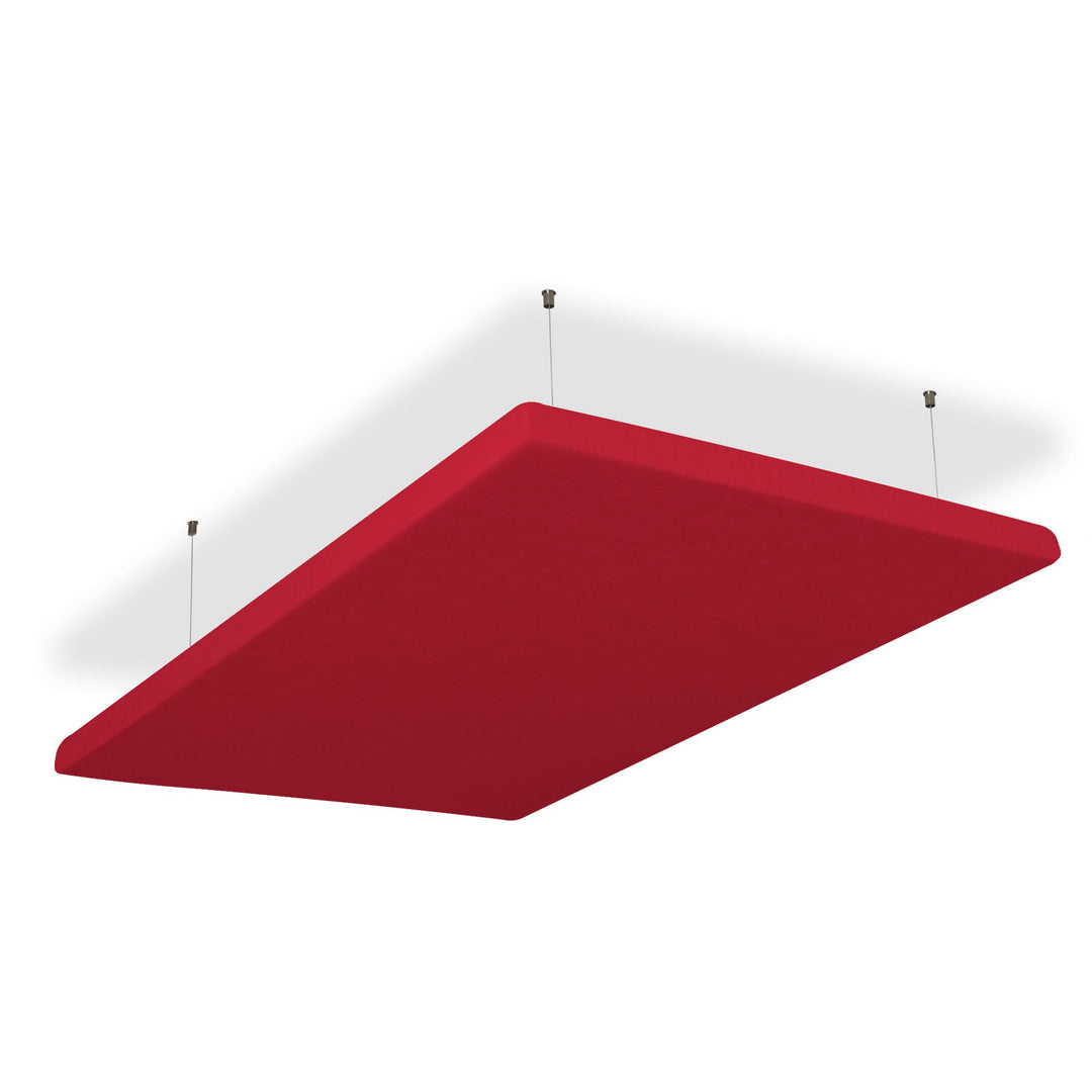 SILENT4® Schallabsorber Decke 114x72x5cm Akustikbild Akustikpaneele aus Akustikvlies, Seilmontage, m