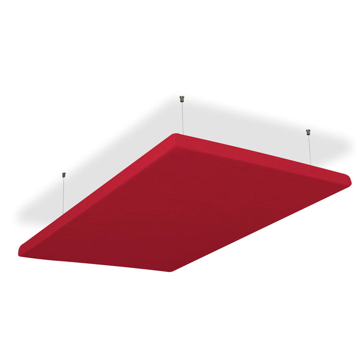 SILENT4® Schallabsorber Decke 114x72x5cm Akustikbild Akustikpaneele aus Akustikvlies, Seilmontage, m