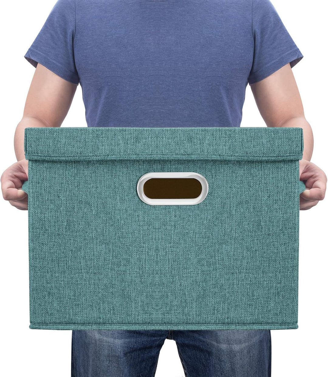 TYEERS Aufbewahrungsbox mit Deckel Gross, Stoff, Faltbare, Waschbare, Kisten Aufbewahrung mit Deckel