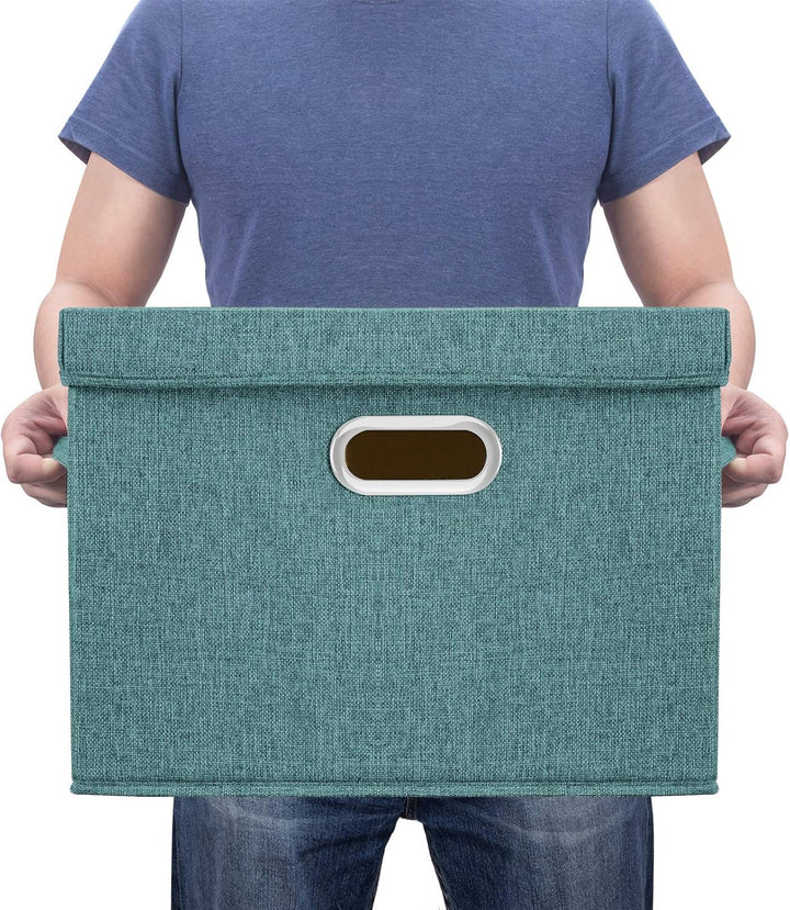 TYEERS Aufbewahrungsbox mit Deckel Gross, Stoff, Faltbare, Waschbare, Kisten Aufbewahrung mit Deckel