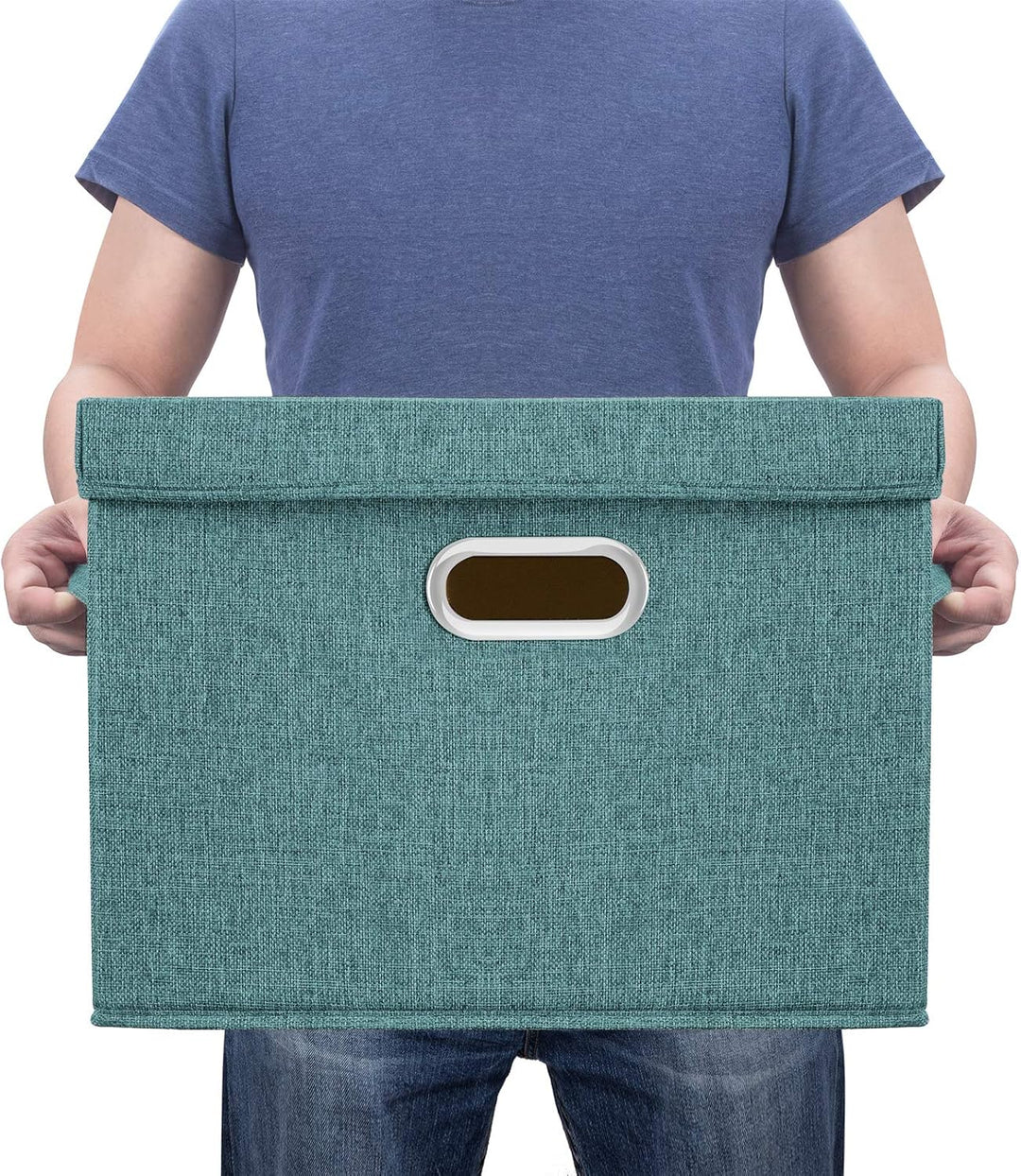 TYEERS Aufbewahrungsbox mit Deckel Gross, Stoff, Faltbare, Waschbare, Kisten Aufbewahrung mit Deckel