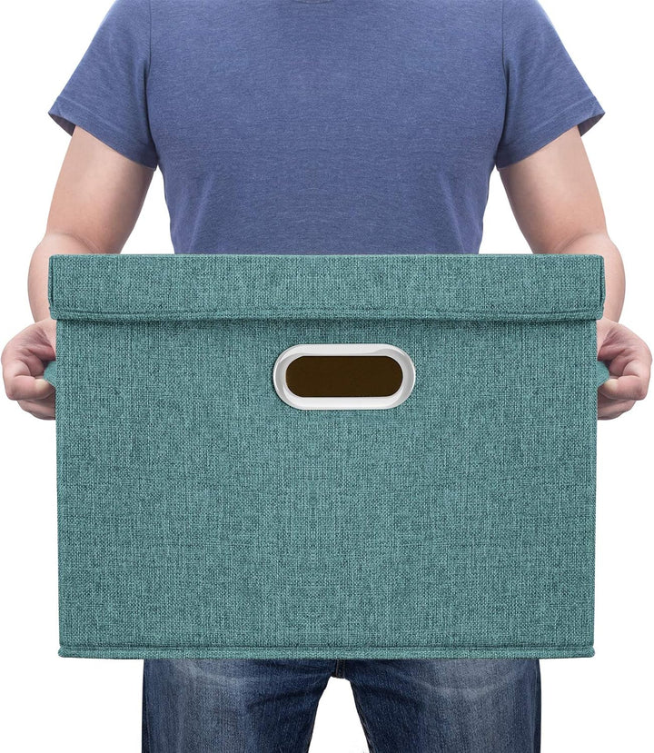 TYEERS Aufbewahrungsbox mit Deckel Gross, Stoff, Faltbare, Waschbare, Kisten Aufbewahrung mit Deckel