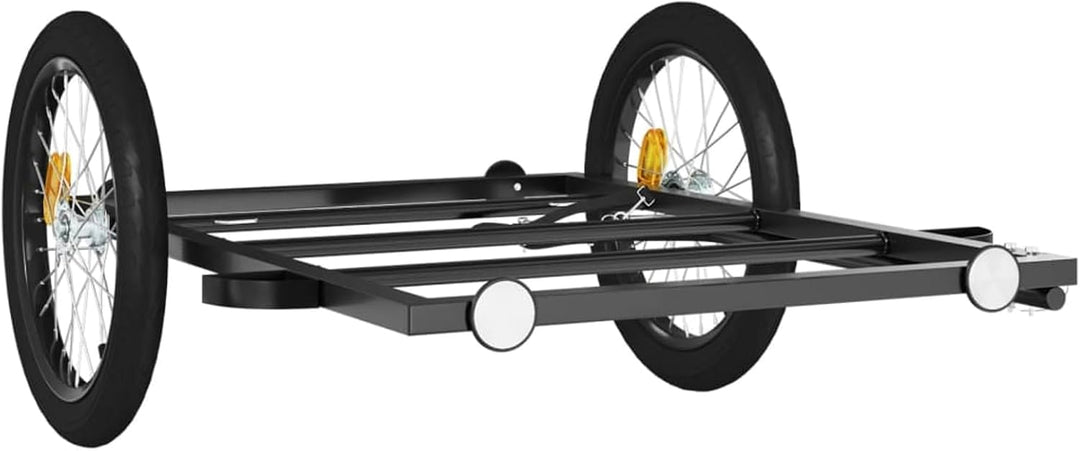 Fahrradanhänger 122x53 cm Eisen 30kg | Robustes Eisen, 30 kg Tragkraft, ideal für schwere Güter 135