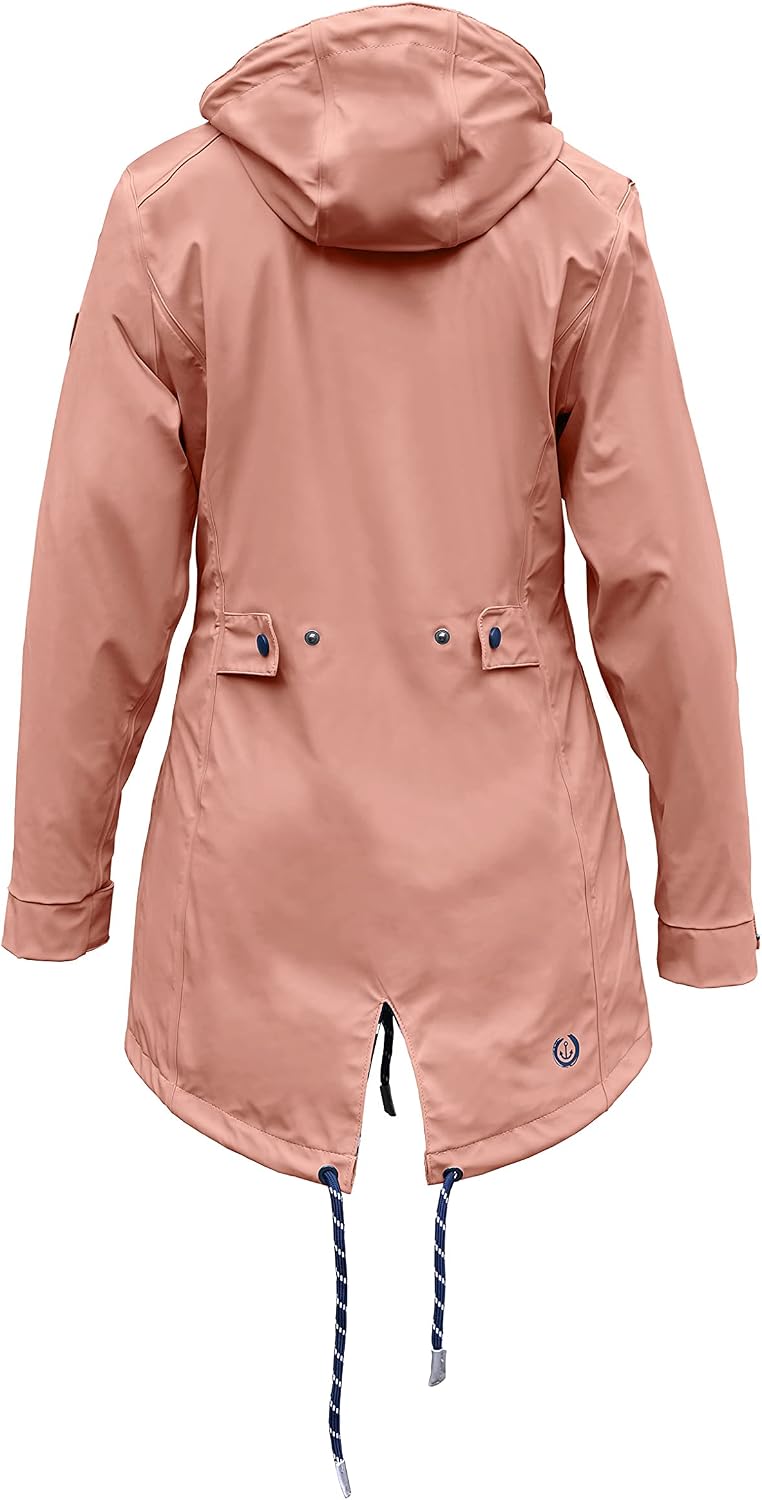 MADSea Damen Regenmantel Friesennerz 620 | halblanger wasserdichter Regenparka | winddicht mit marit