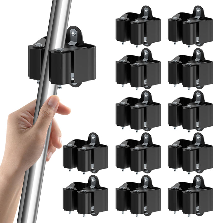 3-H 12 Stück Gerätehalter Set, Besenhalterung Wand Gartengerätehalter Besenhalter, Wandhalterung für