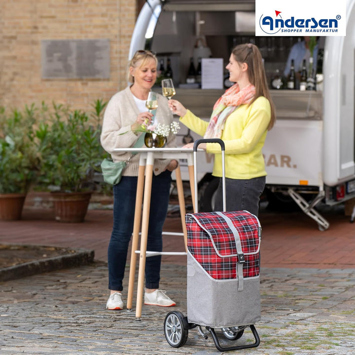 ANDERSEN Einkaufstrolley - Alu Star Shopper Gese rot, Rot