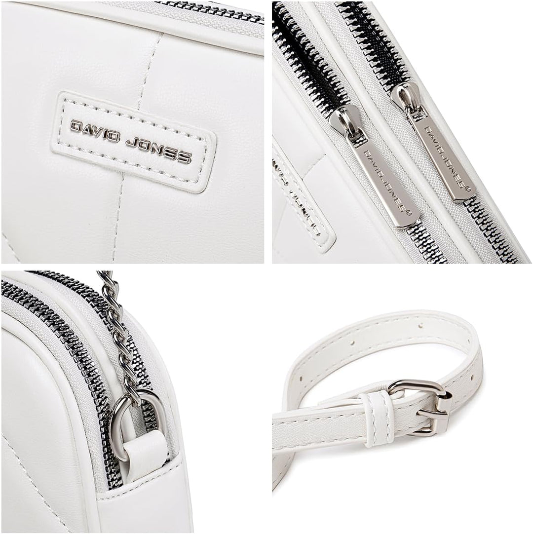 David Jones - Dämen Kleine Umhängetasche - Frau Mini Handtasche PU Leder - Handy Tasche Multi Tasche