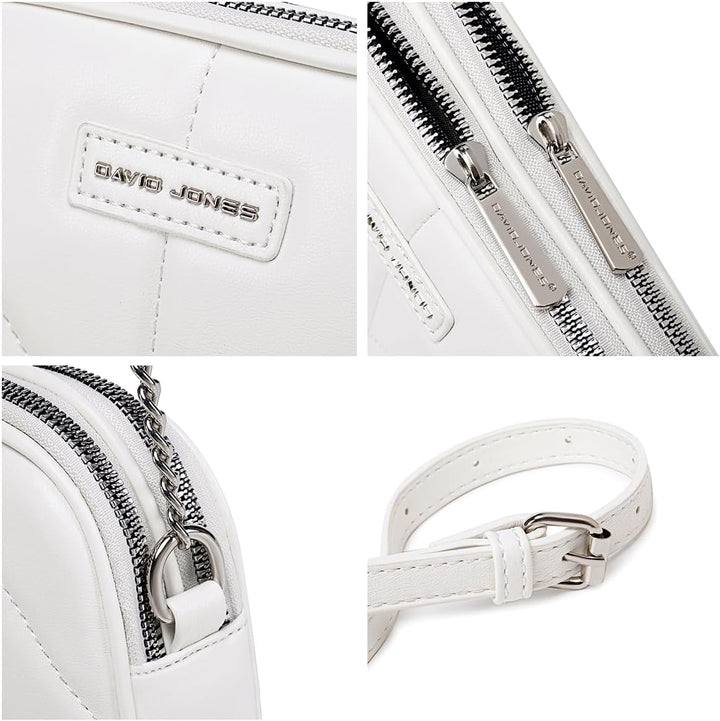 David Jones - Dämen Kleine Umhängetasche - Frau Mini Handtasche PU Leder - Handy Tasche Multi Tasche