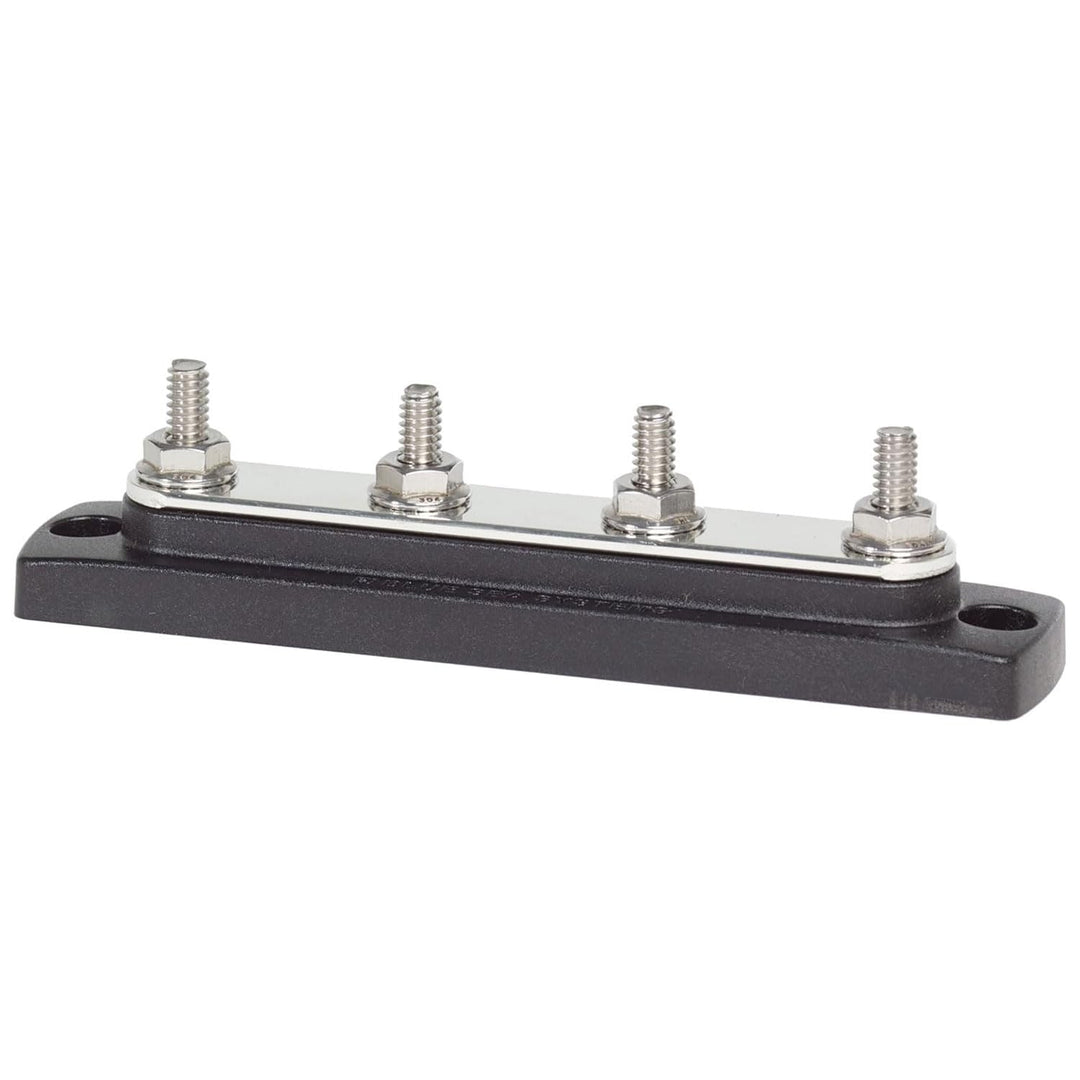 Blue Sea Systems Mini-Sammelschiene, 100 A, 1 Stück 150a, 4 Noppen ohne Abdeckung, 150a, 4 Noppen oh