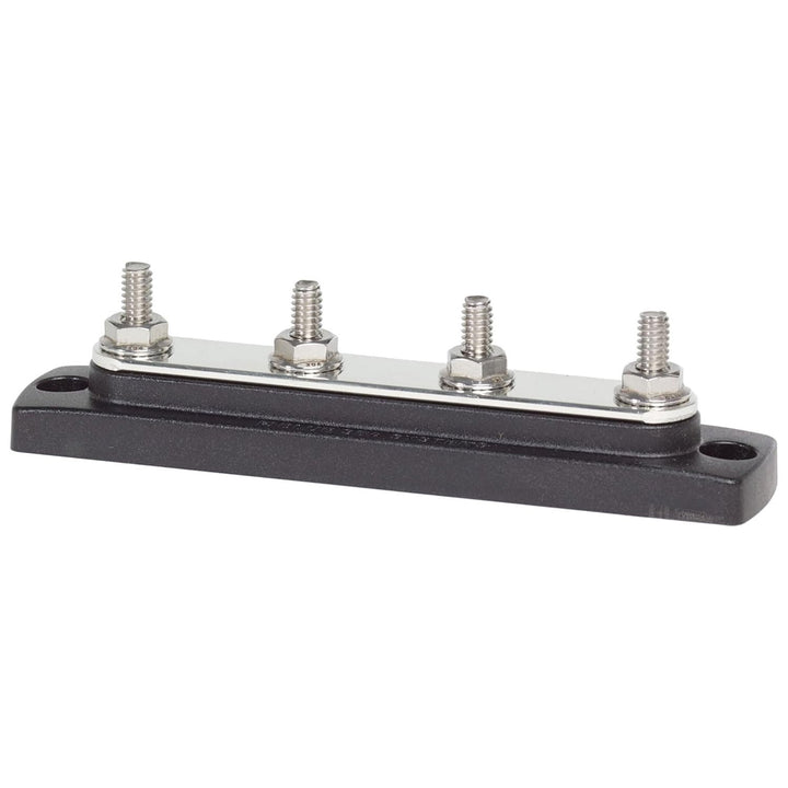 Blue Sea Systems Mini-Sammelschiene, 100 A, 1 Stück 150a, 4 Noppen ohne Abdeckung, 150a, 4 Noppen oh