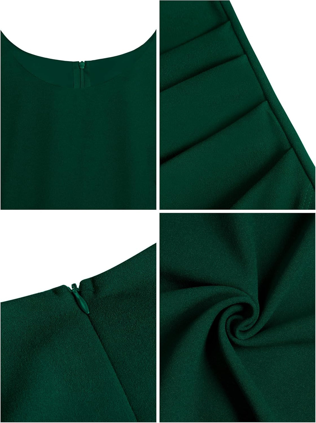Missufe Damen Cocktailkleid Wickelkleid Partykleid Midikleid Elegant Bodycon Figurbetontes Sommerkle