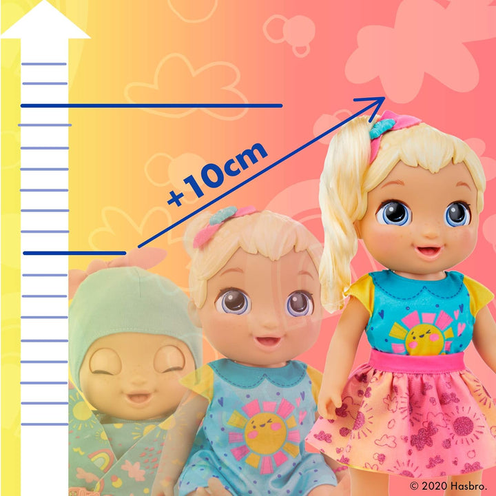 Baby Alive, Baby Grows Up (Happy), Happy Hope oder Merry Meadow, sprechende wachsende Babypuppe, mit