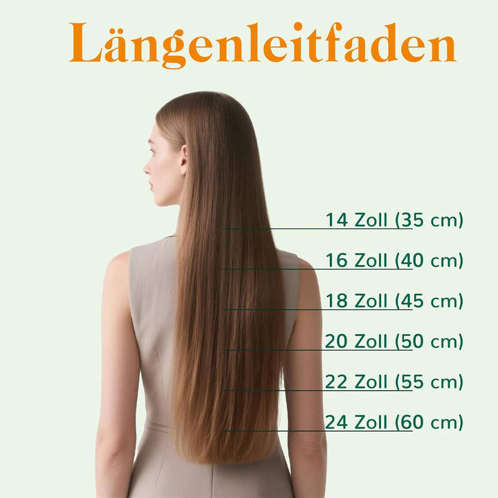 Easyouth Balayage Nanoring Haarverlängerung Echthaar 35 cm Braun Aschbraun und Dunkelstes Braun Misc