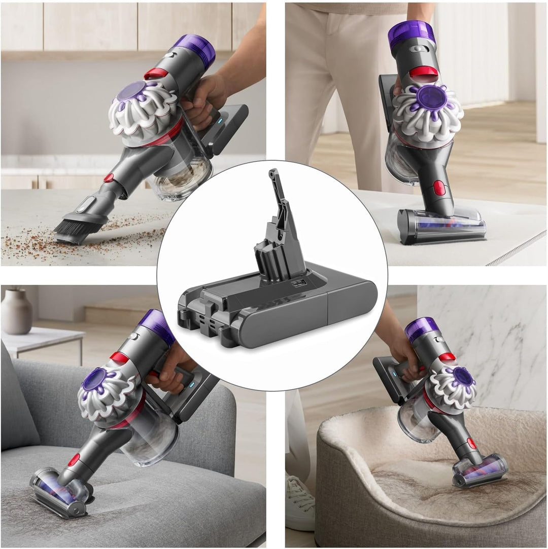 V8 Akku 21,6 V 4,0 Ah Ersatzakku für Dyson-V8 Akku Batterie Kompatibel mit DysonV8 Absolute, Animal,