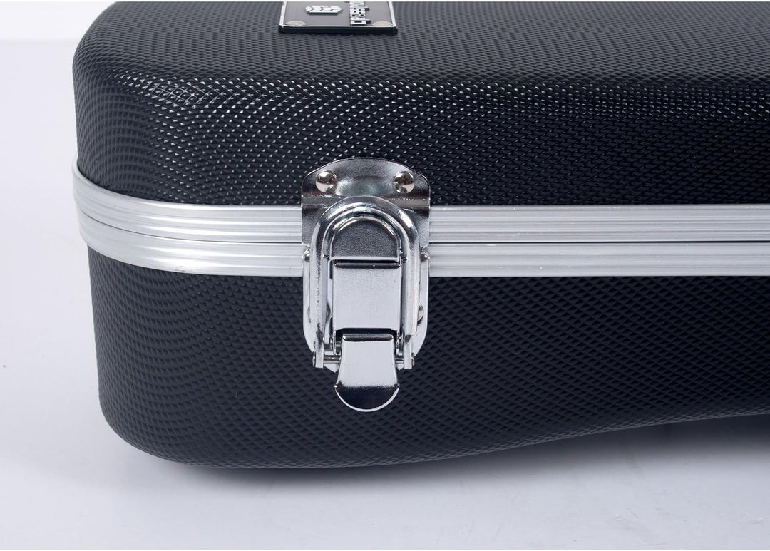 Crossrock F-Style Mandolinenkoffer mit Rucksackgurten, ABS-geformte Hartschale in Schwarz (CRA860MFB