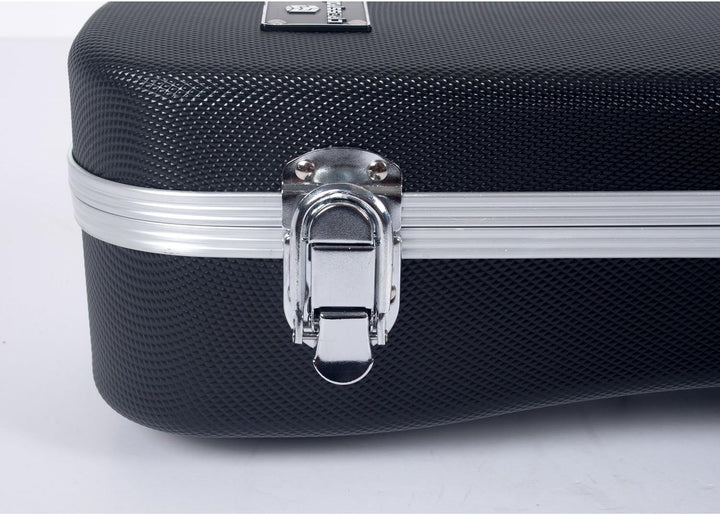 Crossrock F-Style Mandolinenkoffer mit Rucksackgurten, ABS-geformte Hartschale in Schwarz (CRA860MFB