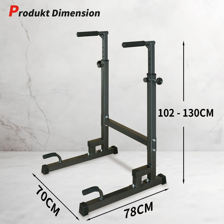 Dip Station Multifunktions-Dip Ständer, Freistehend Fitnessgerät für Calisthenics und Krafttraining,