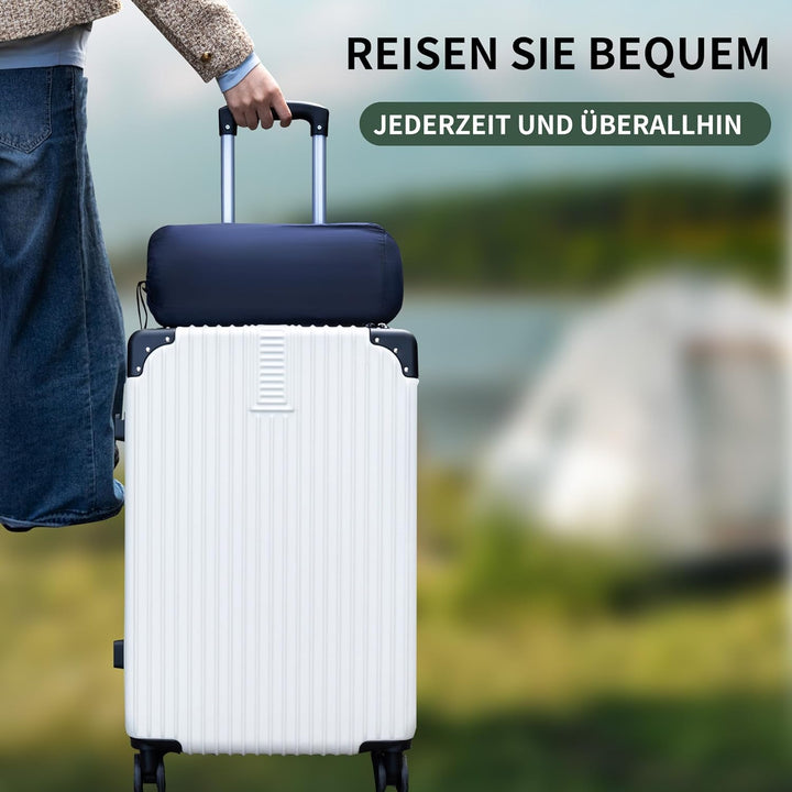 Reisekissen Memory Foam, Reisekopfkissen, Camping Kissen mit Packsack, Ideal für Auto, Flugzeug und