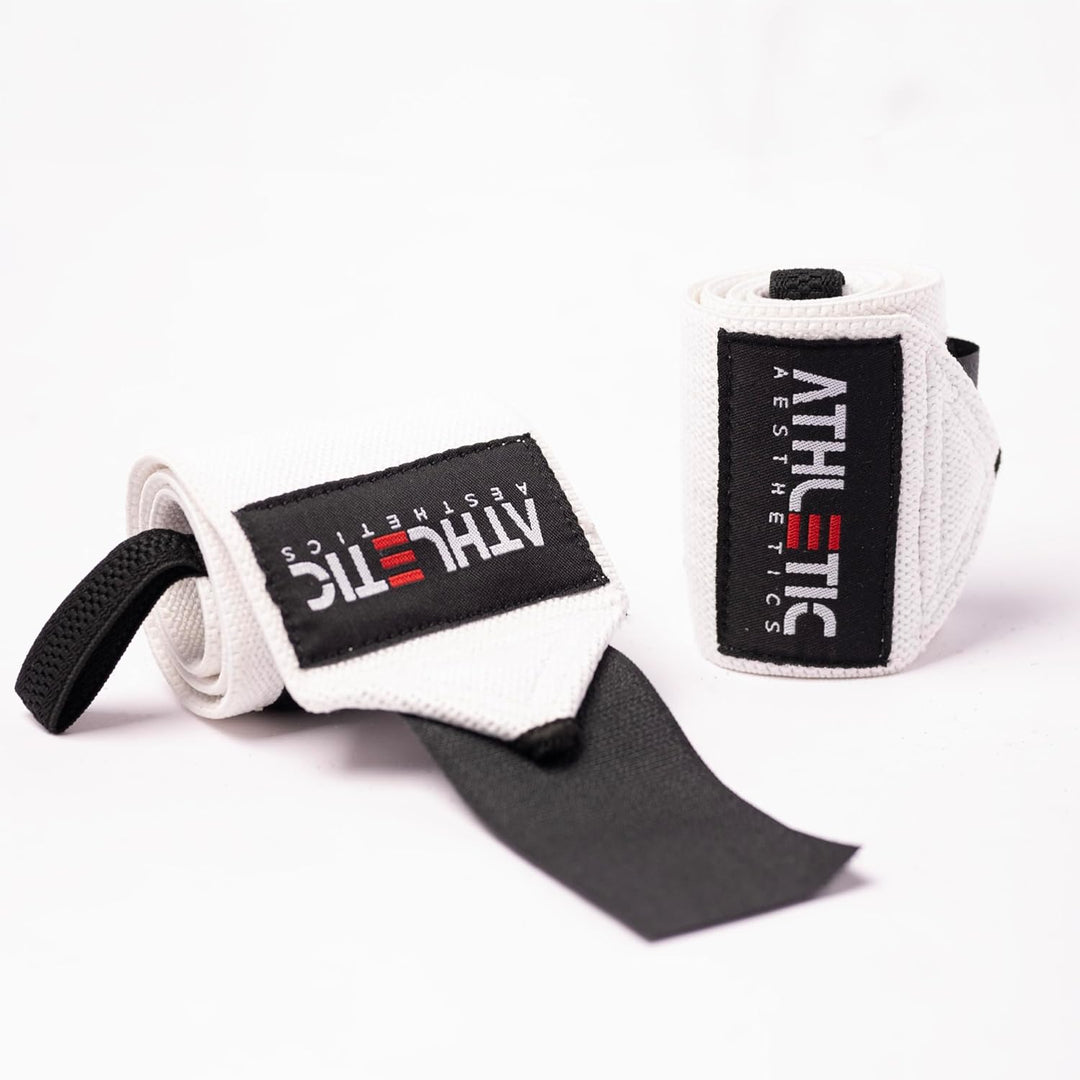 ATHLETIC AESTHETICS Handgelenk Bandagen Fitness - Wrist Wrap (45 cm im Paar) Handgelenkbandage für K