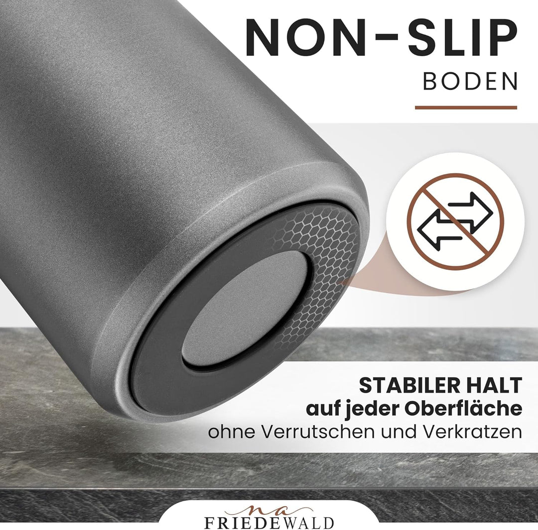 Friedewald® Thermo French Press - für Kaffee & Tee - 1L/8 Tassen - für Camping und Zuhause - doppelw