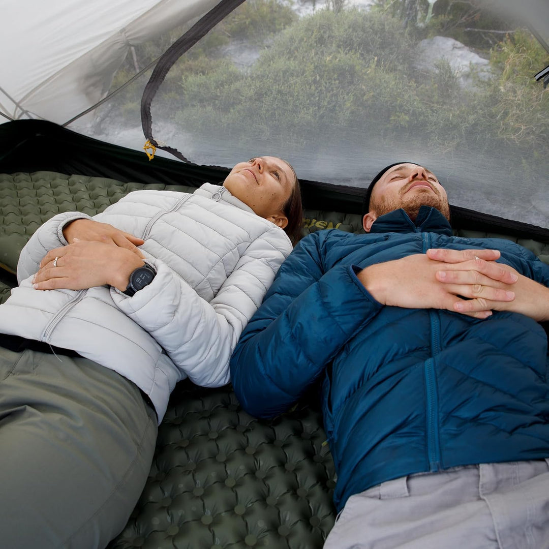 Naturehike 3,5R- Wert Camping Isomatte Ultralight 4 Jahreszeiten (-6℃) Selbstaufblasend mit aufblasb