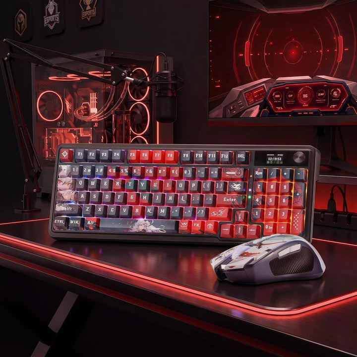 Redragon CB202AK Gaming-Tastaturen &amp; -Mäuse Combos 3 Moden Schwarz | 2.4G BT Kabel RGB Tastatur Maus
