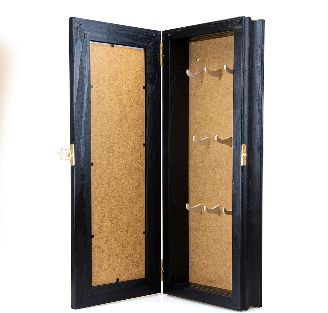 Schlüsselkasten aus Holz Hängeschrank mit Schlüsselbrett Wandorganizer für Schlüsselaufbewahrung Sch