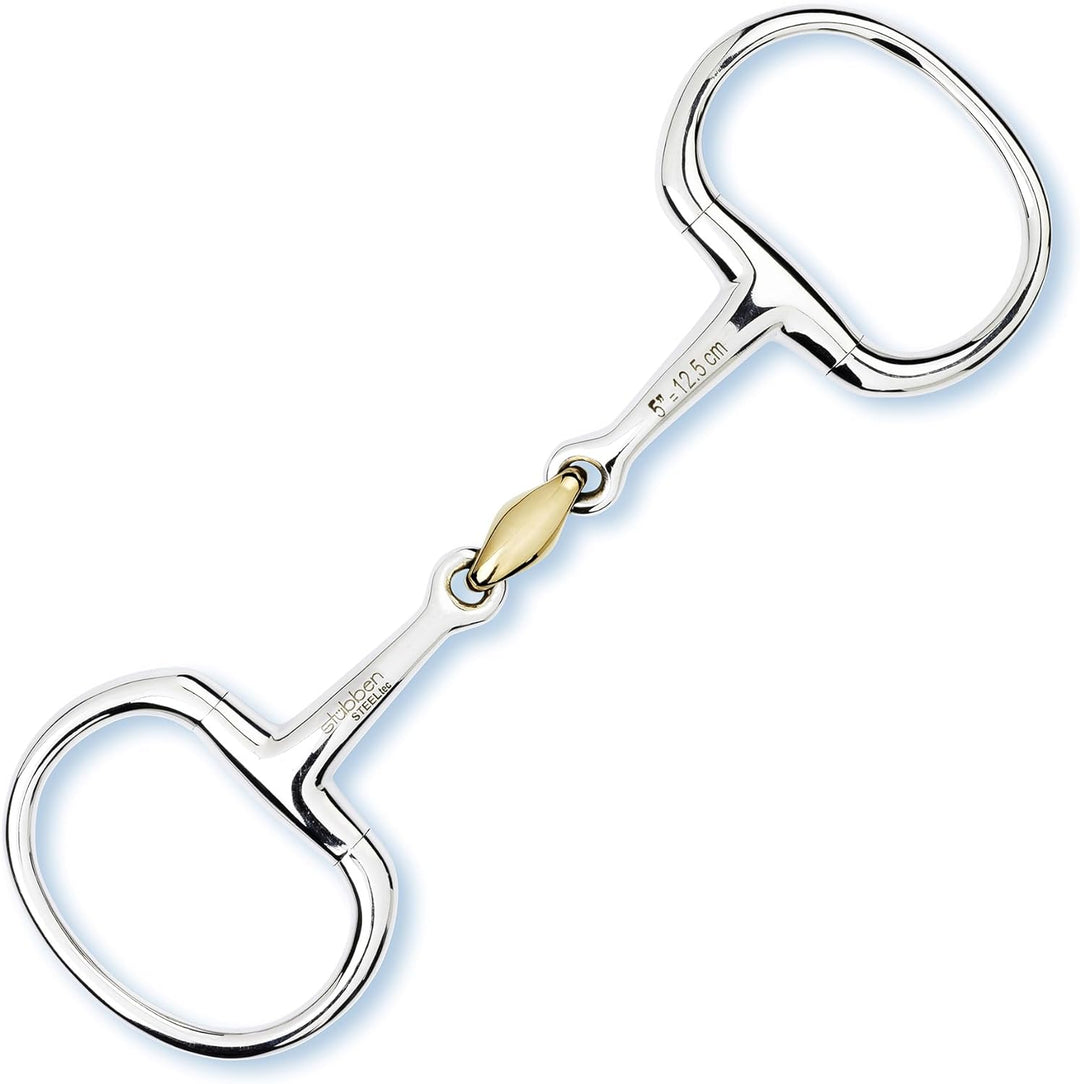 Stübben Gebiss 2230 Olivenkopftrense doppelt gebrochen 14,5 cm - 14 mm - Sweet Copper Mittelstück, 1