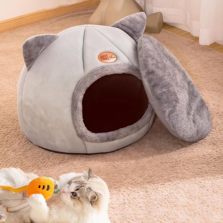 Höhlen-Hundebett Katzenhöhle, Katzenbetten für Hauskatzen, Faltbare Katzenbetthöhle, Katzenhaus mit