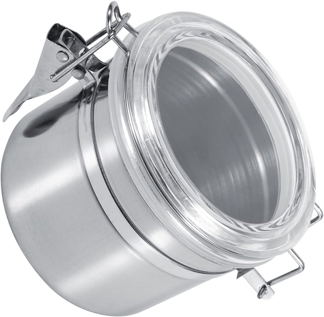 Kaffeedose Luftdicht, Vakuum Kaffeebehälter aus Edelstahl mit Deckel und Verschlussklammer, Aromados