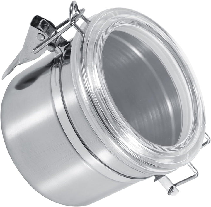 Kaffeedose Luftdicht, Vakuum Kaffeebehälter aus Edelstahl mit Deckel und Verschlussklammer, Aromados