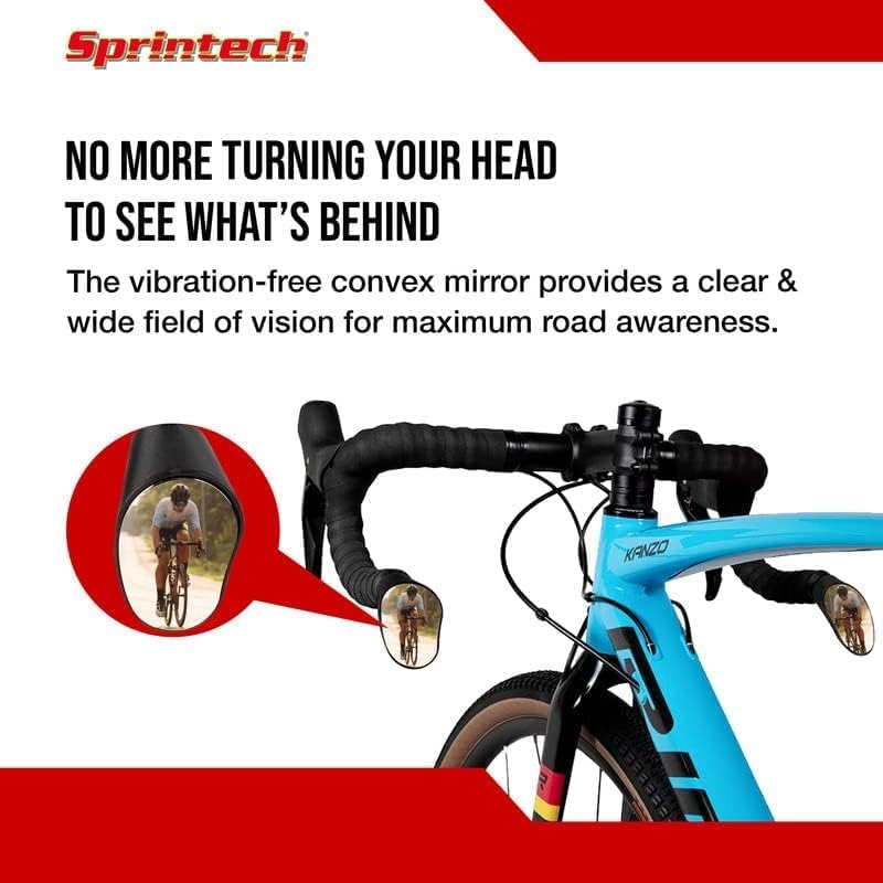 Sprintech Lenkersspiegel, rot, 2 Stück rot Mittel, rot Mittel