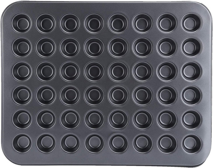 Dioche Muffinblech Mini Muffinbleche Karbonstahl PTFE Beschichtung 48 Tassen Antihaft Mini Rund Cupc