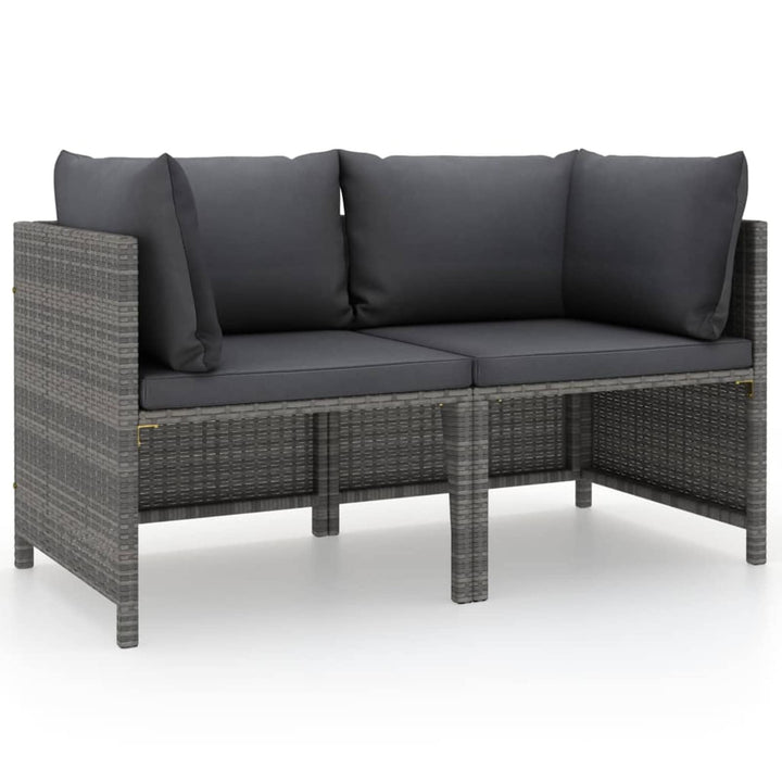 Festnight Balkonmöbel für Keiner Balkon Lounge Kein Rattan Gartensofa 2 Sitzer Sofa Outdoor Gartenlo