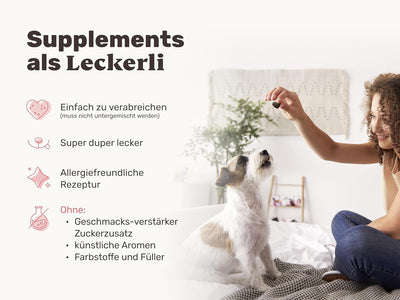 mammaly Lucky Belly für Hunde Verdauungssnacks mit Probiotika Hund, Heilmoor, Hund Darmflora aufbaue